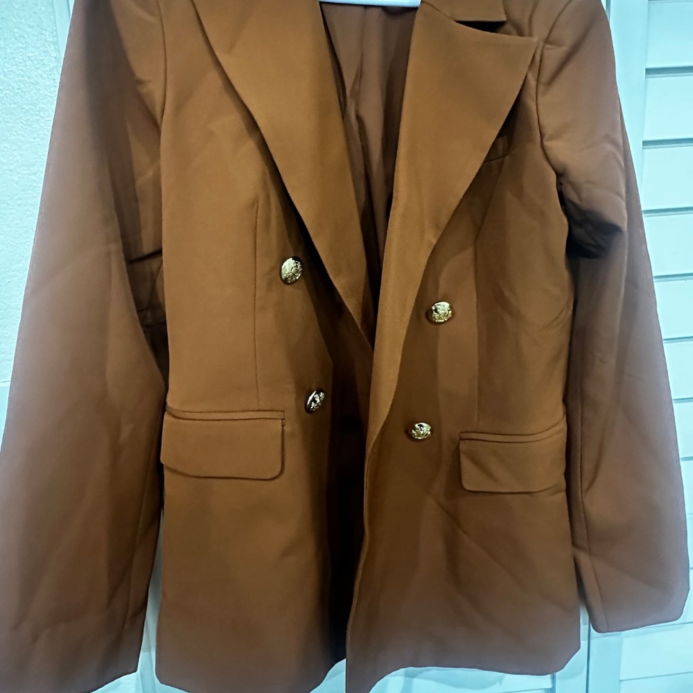 Blazer /Women's ALEXIA ADMOR Farrah Twill Classic Double Breasted Jacket - Picture 9 of 10